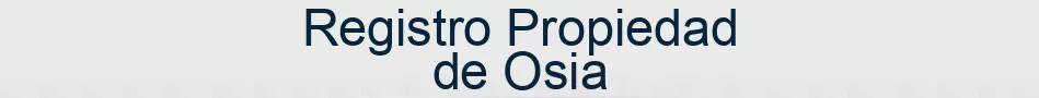 Registro Propiedad de Osia