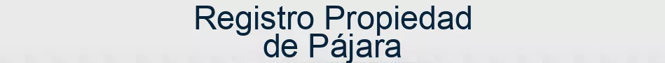 Registro Propiedad de Pájara