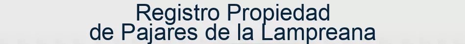 Registro Propiedad de Pajares de la Lampreana