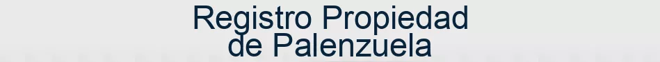 Registro Propiedad de Palenzuela