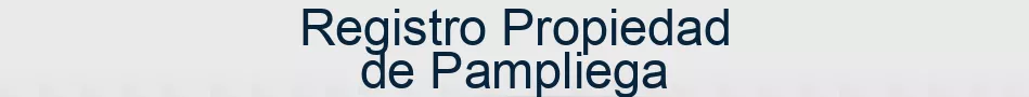 Registro Propiedad de Pampliega