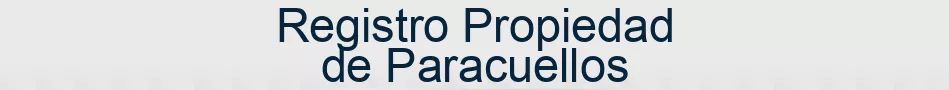 Registro Propiedad de Paracuellos