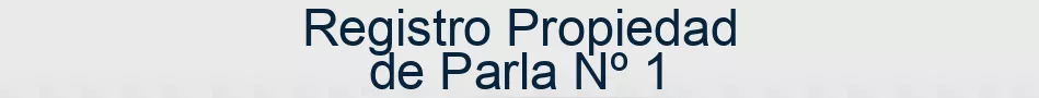 Registro Propiedad de Parla Nº 1
