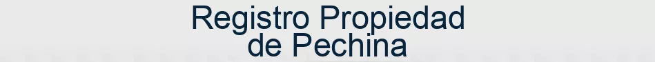 Registro Propiedad de Pechina