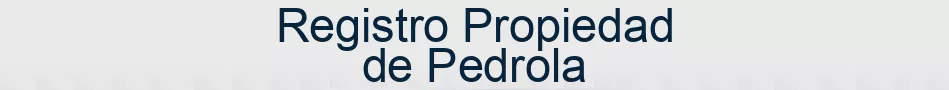 Registro Propiedad de Pedrola