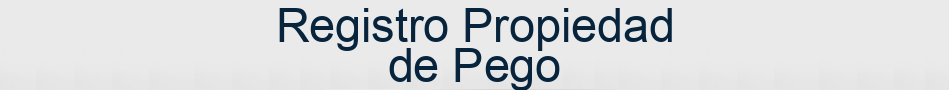 Registro Propiedad de Pego