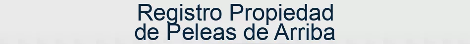 Registro Propiedad de Peleas de Arriba