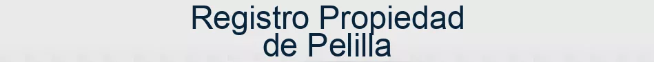 Registro Propiedad de Pelilla