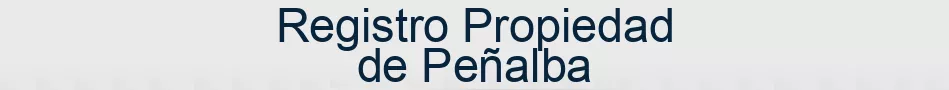 Registro Propiedad de Peñalba