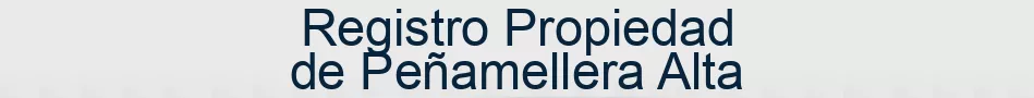 Registro Propiedad de Peñamellera Alta