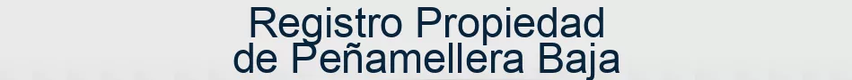 Registro Propiedad de Peñamellera Baja