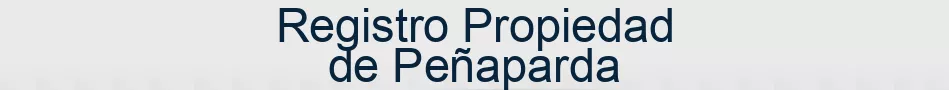 Registro Propiedad de Peñaparda