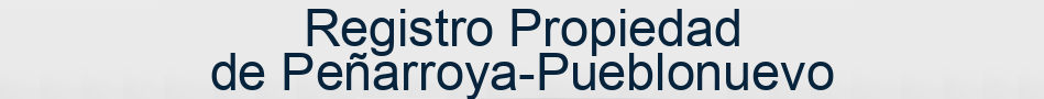 Registro Propiedad de Peñarroya-Pueblonuevo