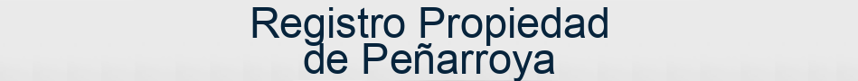Registro Propiedad de Peñarroya