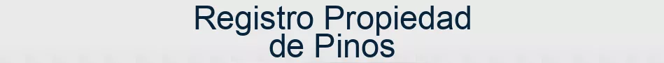 Registro Propiedad de Pinos