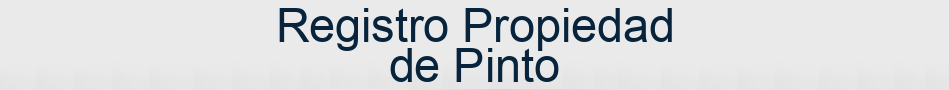 Registro Propiedad de Pinto