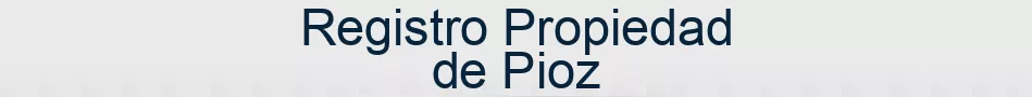 Registro Propiedad de Pioz