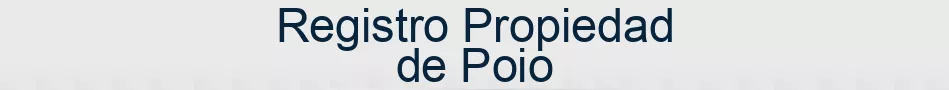 Registro Propiedad de Poio