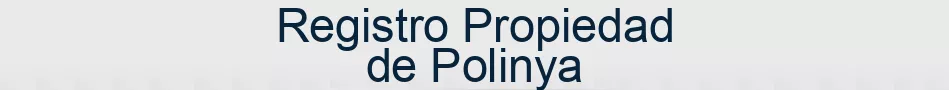Registro Propiedad de Polinya