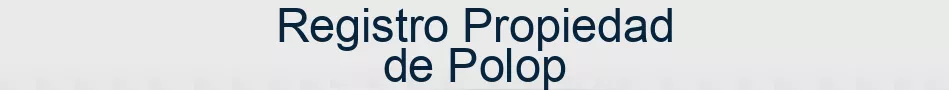 Registro Propiedad de Polop