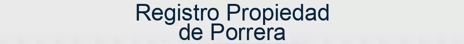 Registro Propiedad de Porrera