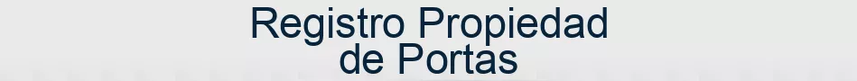Registro Propiedad de Portas