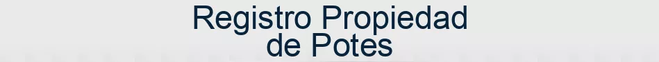 Registro Propiedad de Potes