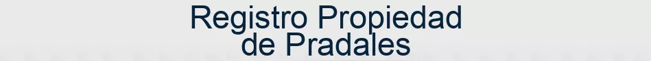 Registro Propiedad de Pradales