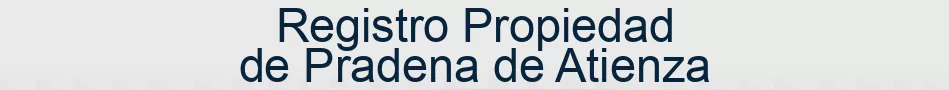 Registro Propiedad de Pradena de Atienza