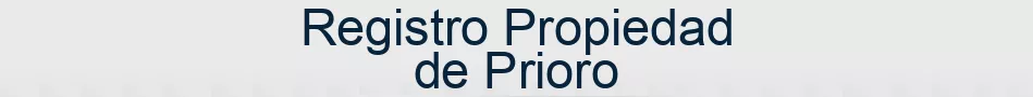 Registro Propiedad de Prioro