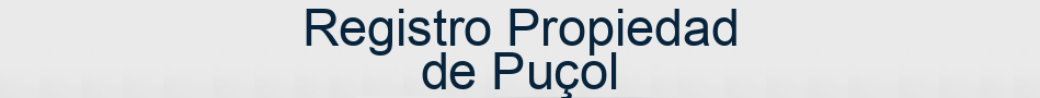 Registro Propiedad de Puçol