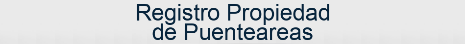Registro Propiedad de Puenteareas