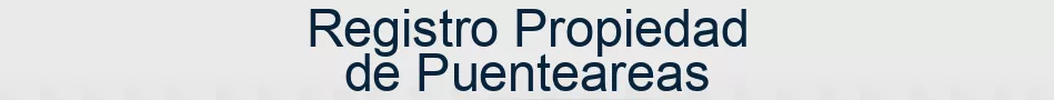 Registro Propiedad de Puenteareas