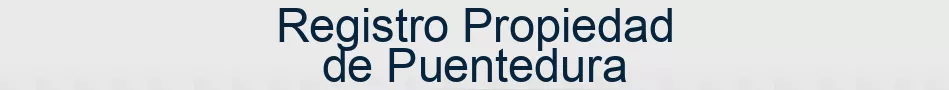 Registro Propiedad de Puentedura