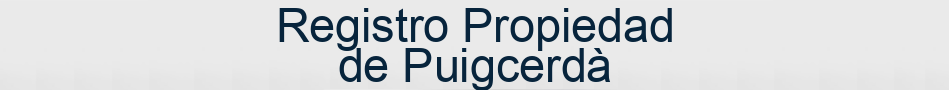 Registro Propiedad de Puigcerdà