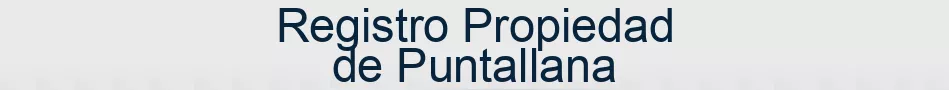 Registro Propiedad de Puntallana