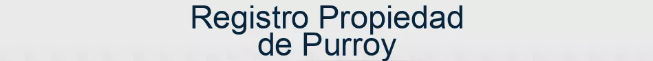 Registro Propiedad de Purroy