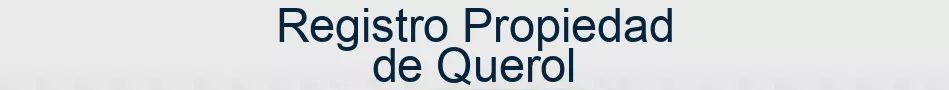 Registro Propiedad de Querol