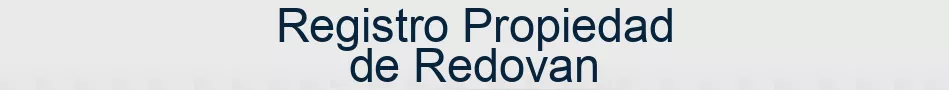 Registro Propiedad de Redovan