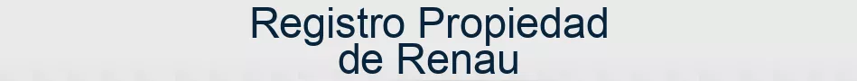 Registro Propiedad de Renau