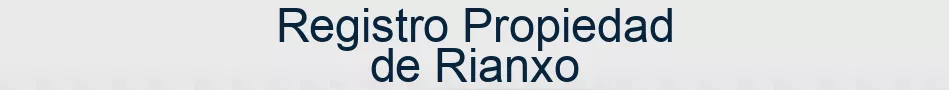 Registro Propiedad de Rianxo