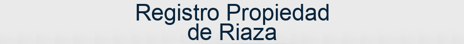 Registro Propiedad de Riaza