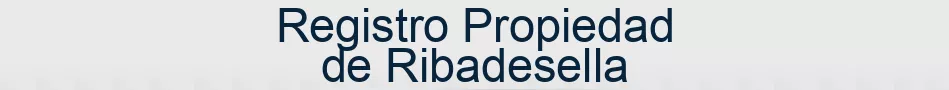 Registro Propiedad de Ribadesella