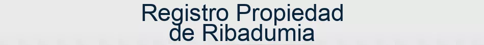 Registro Propiedad de Ribadumia