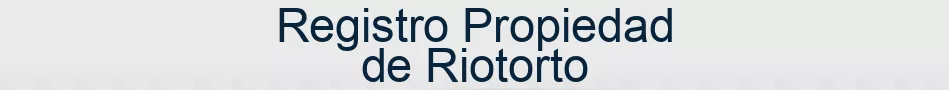 Registro Propiedad de Riotorto