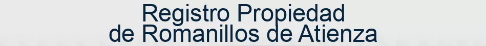 Registro Propiedad de Romanillos de Atienza