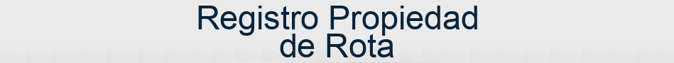 Registro Propiedad de Rota