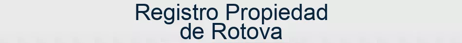 Registro Propiedad de Rotova