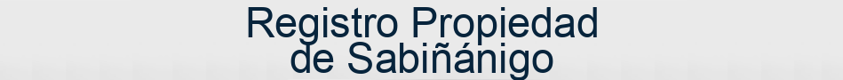 Registro Propiedad de Sabiñánigo