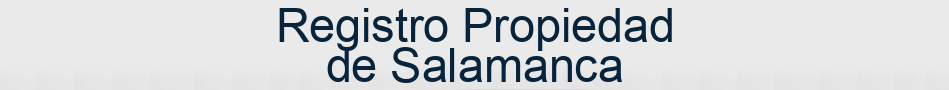 Registro Propiedad de Salamanca